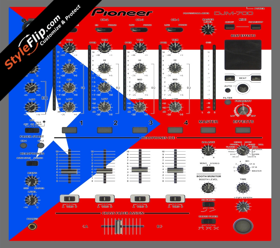 Puerto Rican flag  Pioneer DJM 700