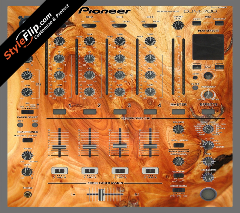 Stained Wood Pioneer DJM 700