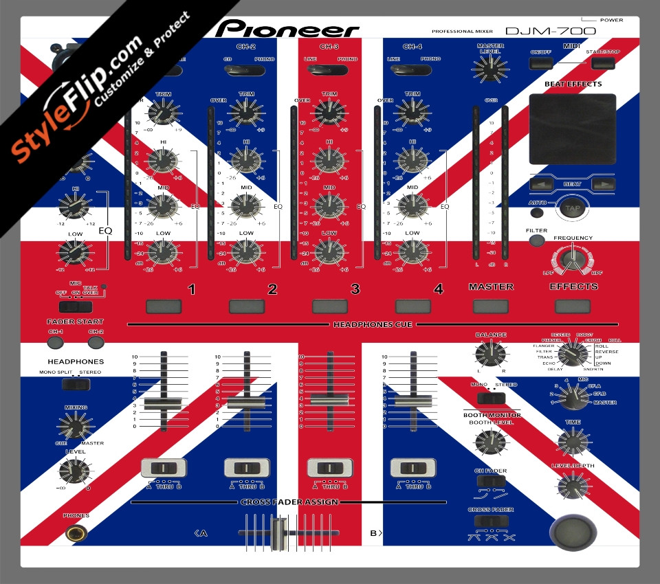 United Kingdom Flag Pioneer DJM 700
