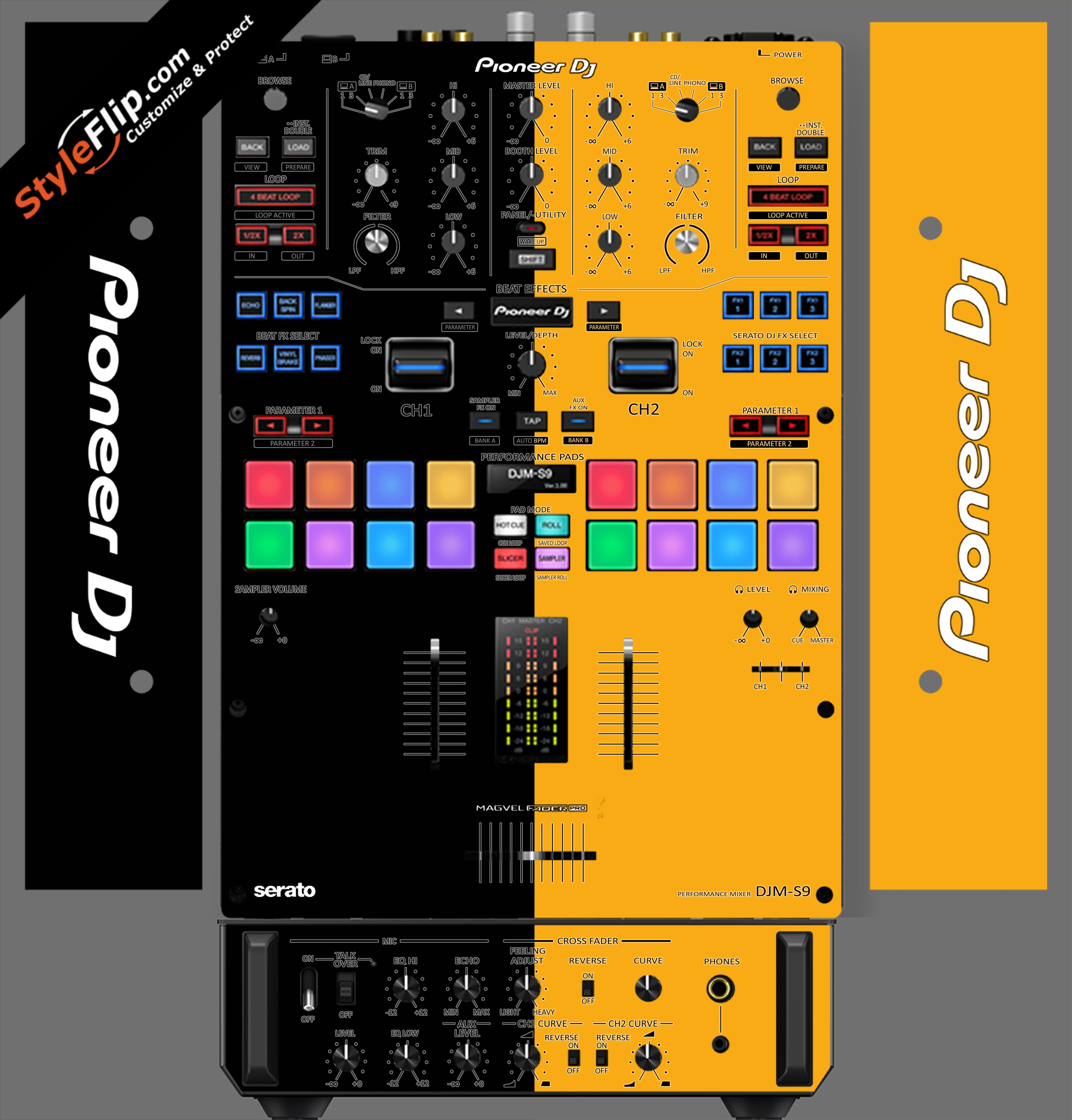 Black & Orange Pioneer DJM S9