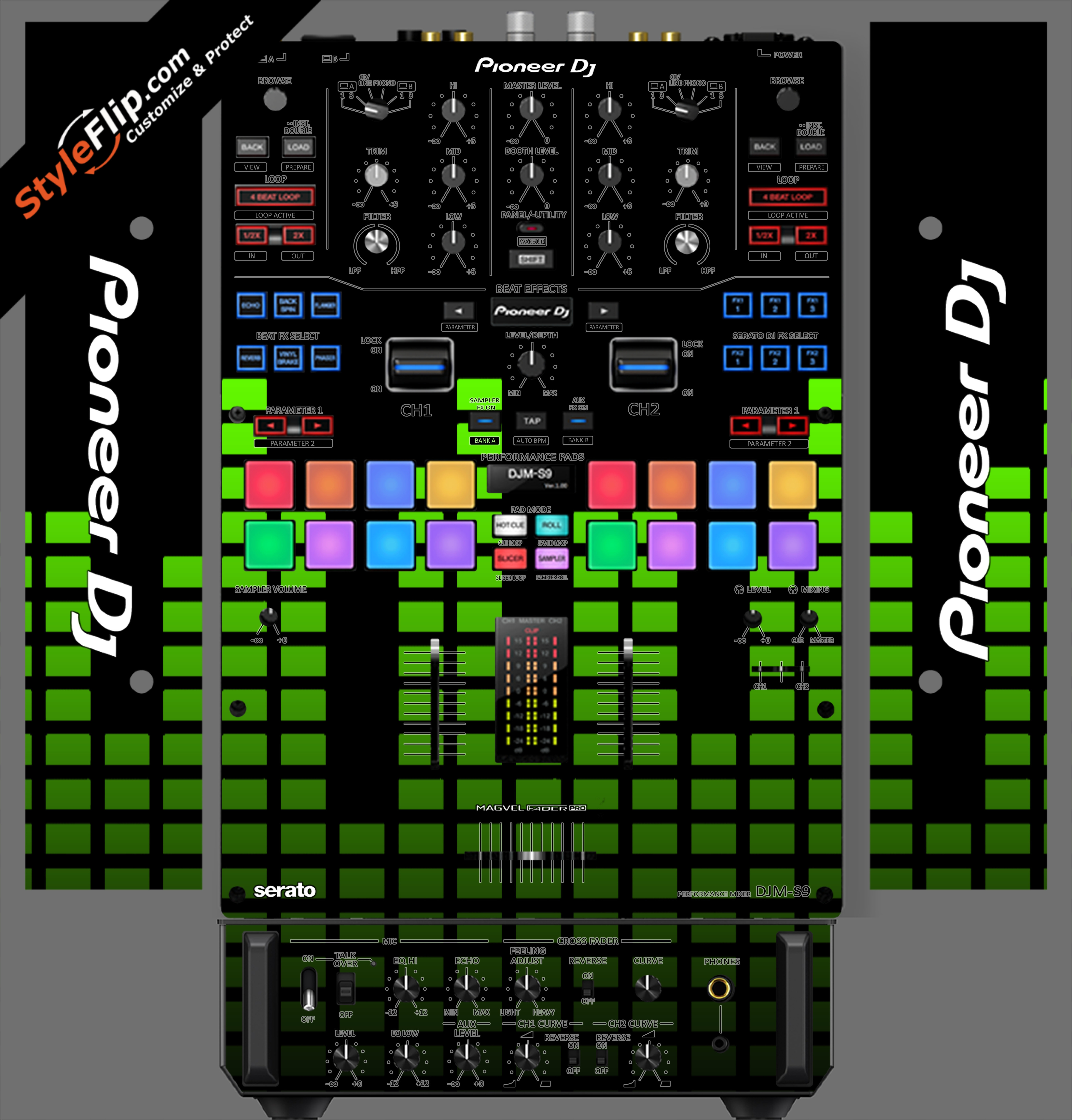 Lime Equalizer Pioneer DJM S9