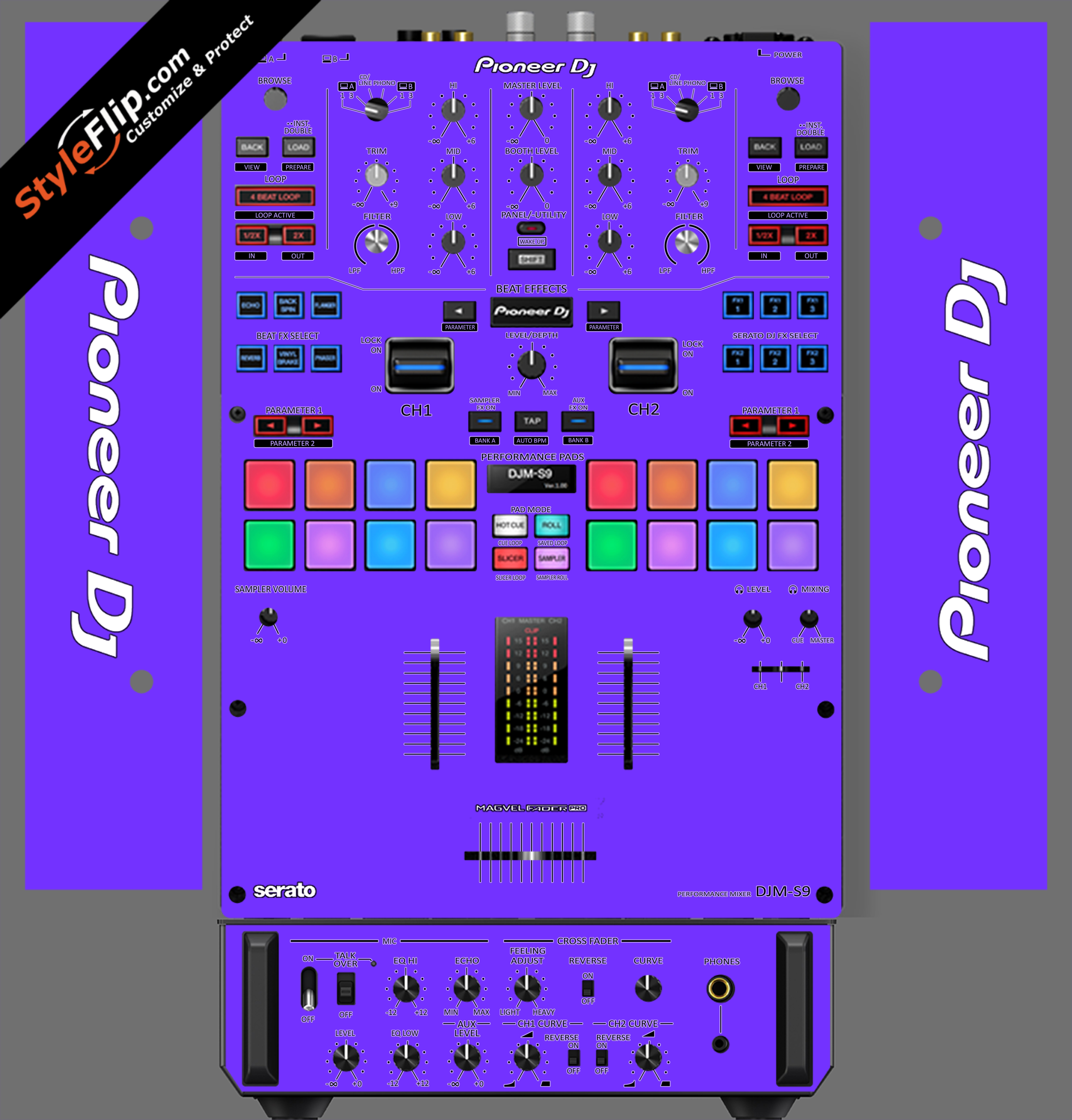 Solid Purple Pioneer DJM S9