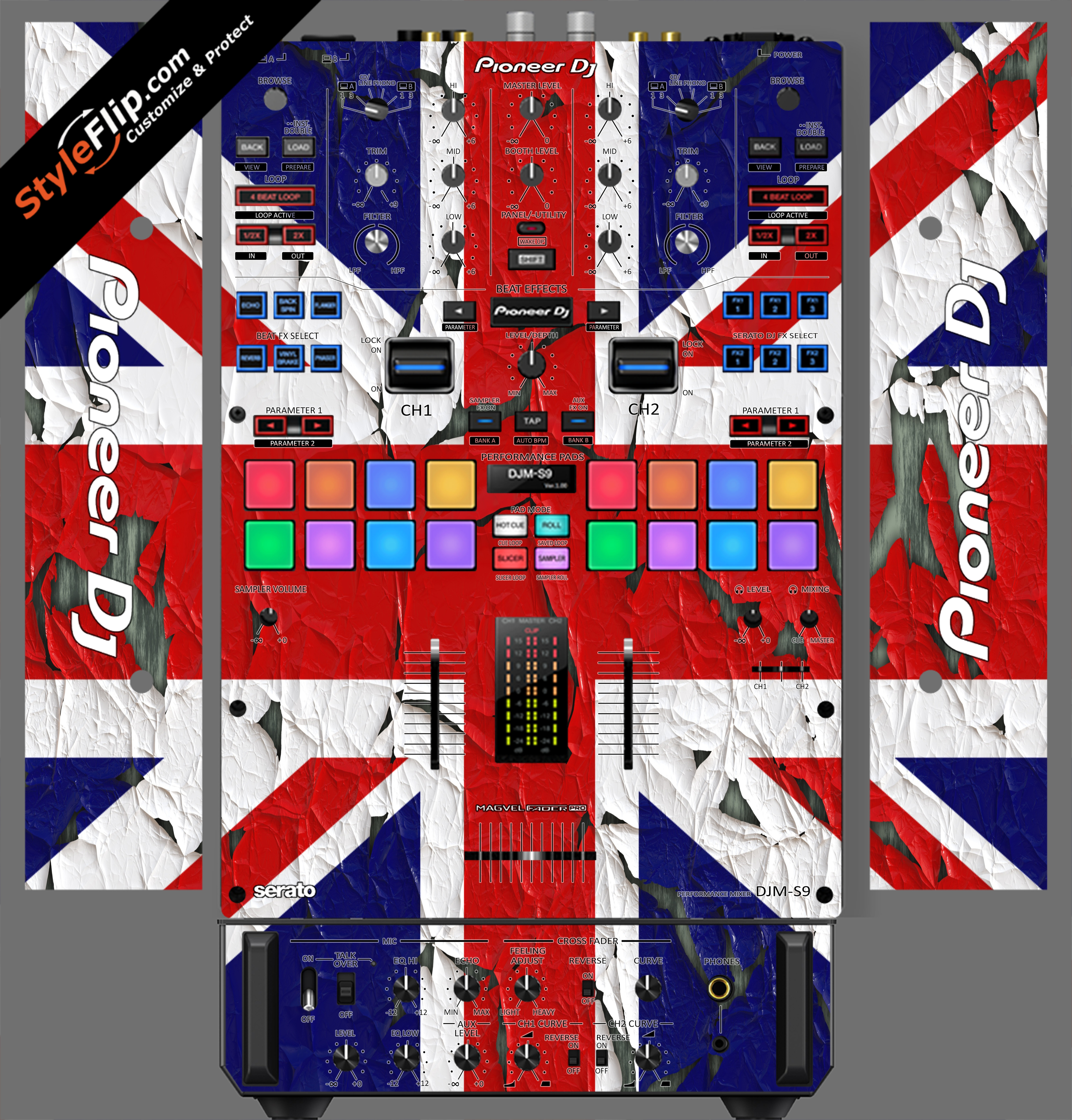 United Kingdom Flag 2  Pioneer DJM S9