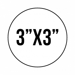 Custom Stickers 3"X3" Circle Stickers