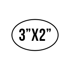 Custom Stickers 3"X2" Oval Stickers