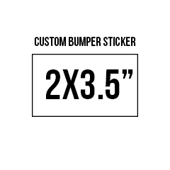 2x3.5 Custom Bumper Stickers 