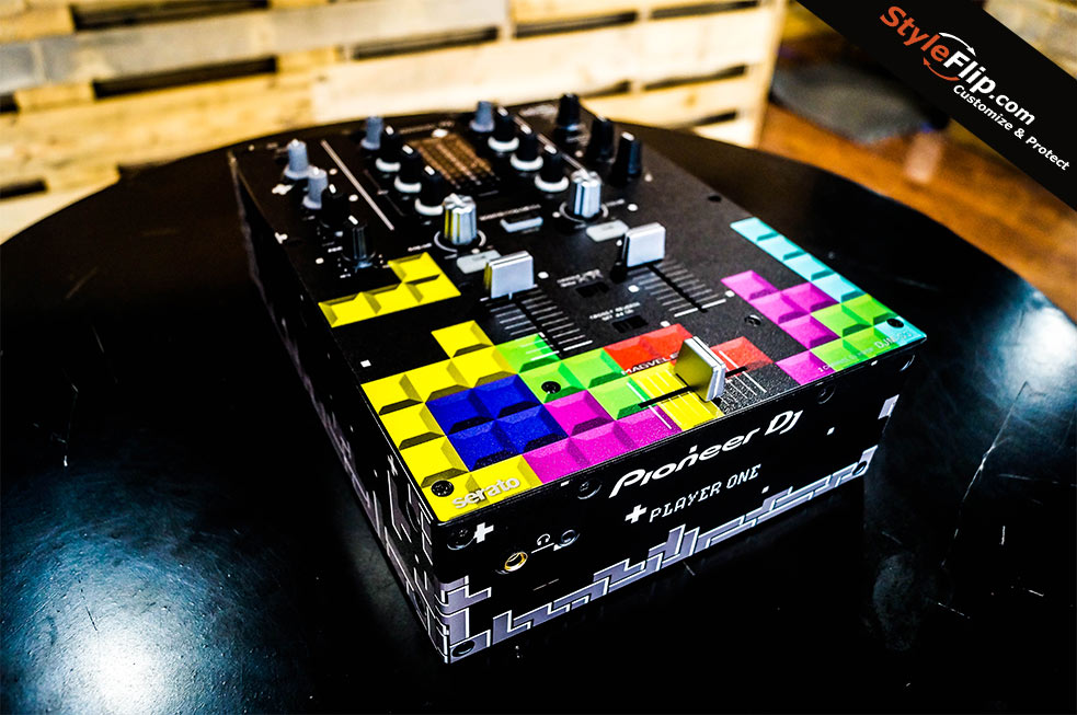 Pioneer DJM-S3 2 Channel Mixer custom skins, created online by