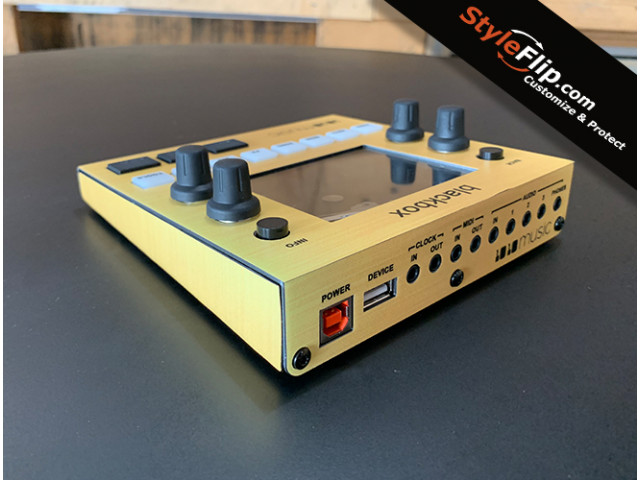 1010Music Blackbox Custom Skin Gold Front 1