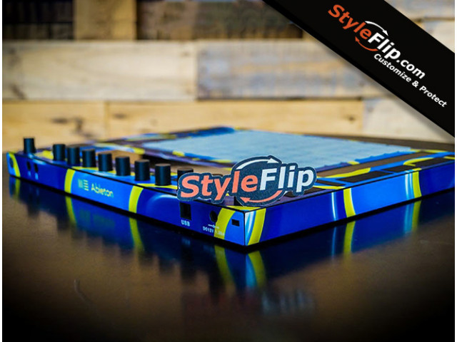 Ableton Push 2 Yellow Blue Custom Styleflip Skin - Back