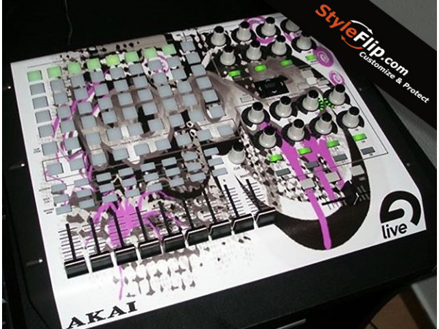 Akai APC 40 Styleflip Custom Decal Colorful White Skin