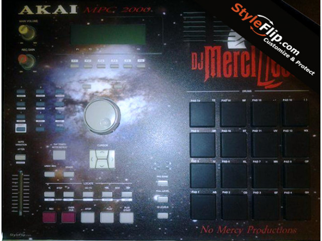 Akai MPC 2000 Styleflip Custom Skin DJ Merciless Universe