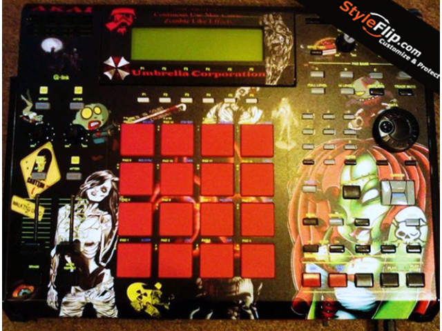 Akai MPC 2500 Custom Black Styleflip Skin Character Decal