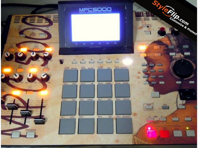 Akai MPC 5000 Styleflip Custom Skin Decal Music Girl