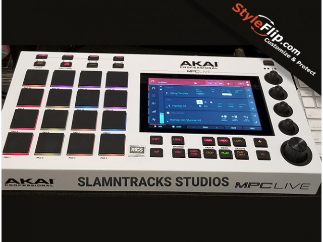 Akai MPC Live White Decal Skin Design Clean Studio DJ Life