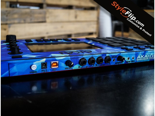 Akai MPC Touch Blue Poly Skin Back