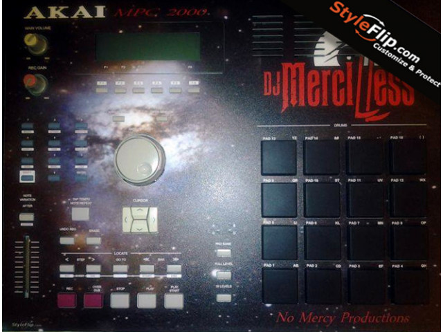 Akai MPC2000 Styleflip Custom Skin Merciless Space Design