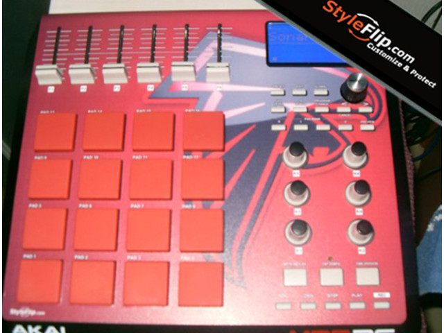 Akai MPD-26 Styleflip Red Custom Skin Decal Falcon