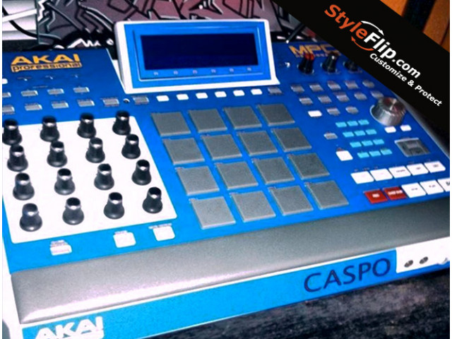 Akai MPC Renaissance Styleflip Custom Skin Decal Blue