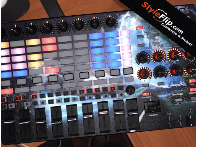 Akai APC 40 Custom Skin Decal Abstract Design StyleFlip
