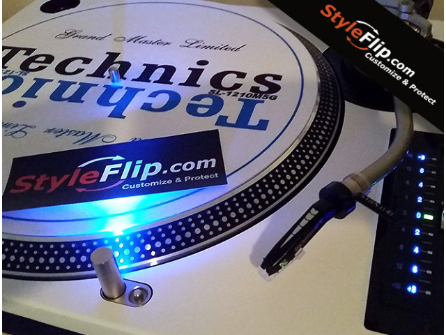 All White Custom Technics-1200 M5G Skin Gran Master Limited