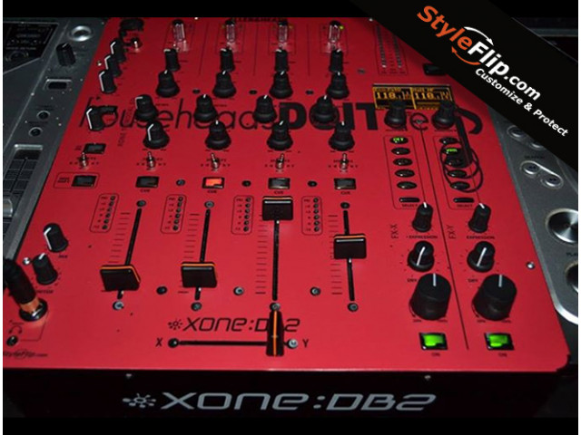 Allen & Heath XONE 62 Styleflip Custom Skin Red Black