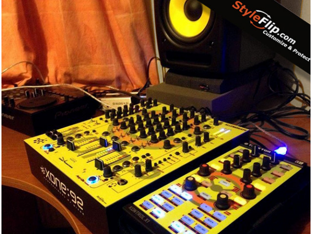 Allen & Heath XONE-92 Styleflip Custom Skin Yellow