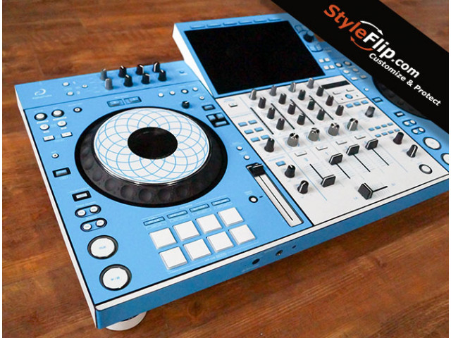 AlphaTheta-XDJ-AZ-custom-skins-BlueWhite-1