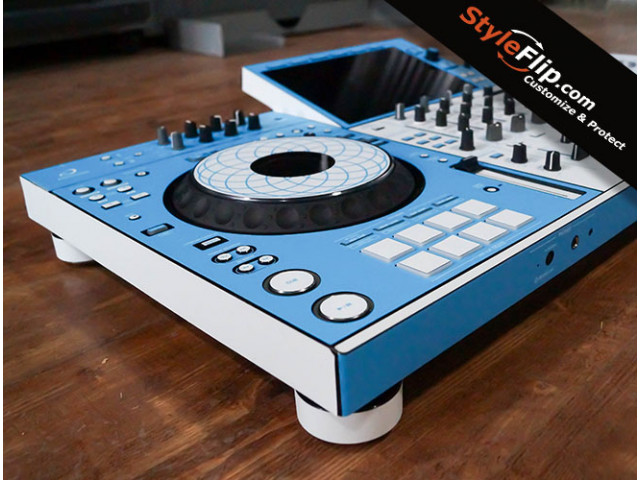 AlphaTheta-XDJ-AZ-custom-skins-BlueWhite-2
