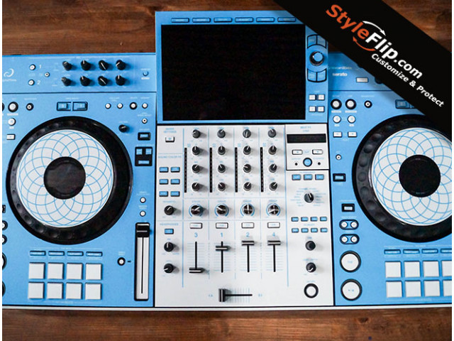 AlphaTheta-XDJ-AZ-custom-skins-BlueWhite-3