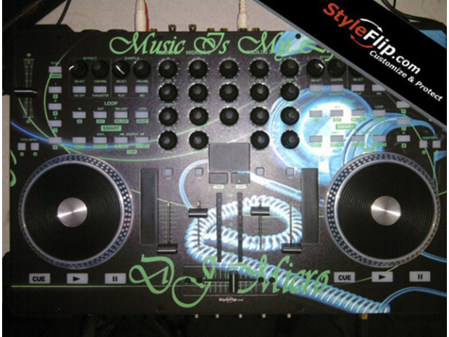 American Audio VMS 4 DJ Micro Headphones Music Is Life Skin