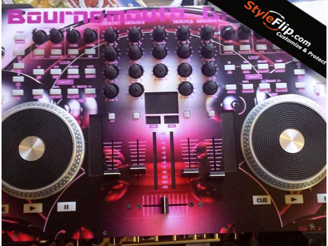 American Audio VMS4 Custom Styleflip Decal Pink & Purple
