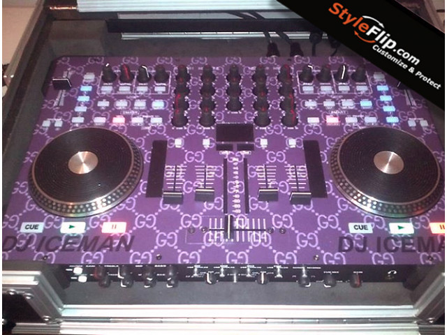 American Audio VMS4 Custom Styleflip Skin Purple Design