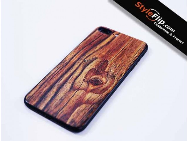 Apple iPhone Wood Grain Design StyleFlip DJ Skin Custom Decal 1