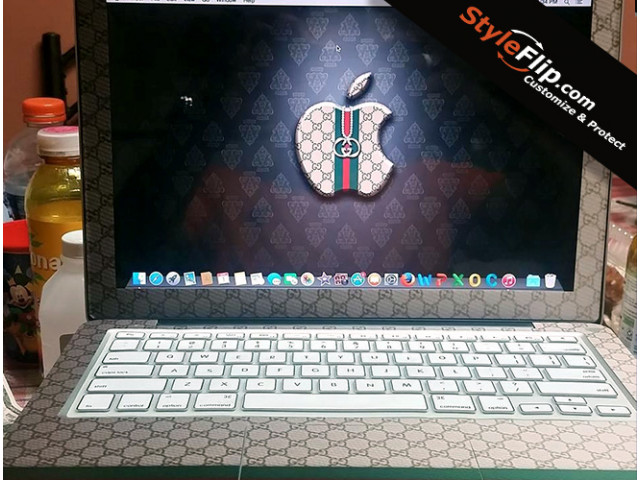 Apple MacBook Pro Inside Custom Styleflip Decal Gucci