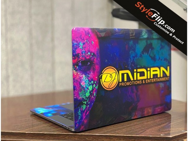 Apple MacBook Pro Skin Decal Art Colorful StyleFlip Design Splash Midian
