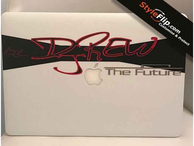 Apple MacBook Pro Custom Skin Clean Red Design