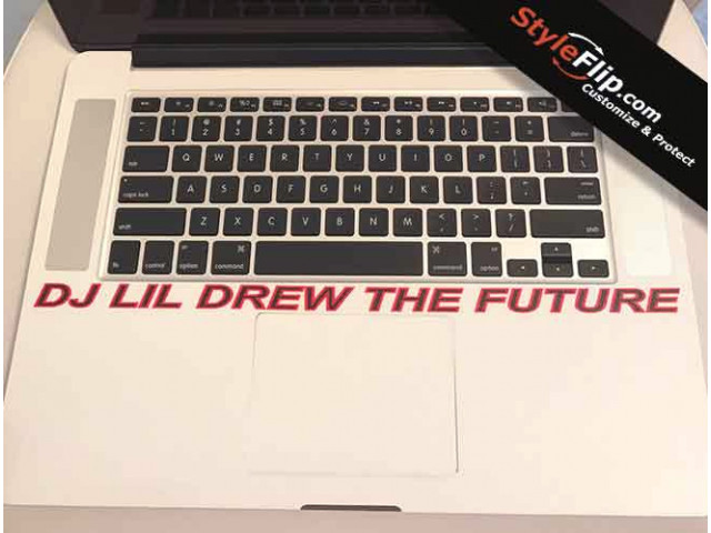 Apple MacBook Pro Custom Skin Clean Red Design Inside