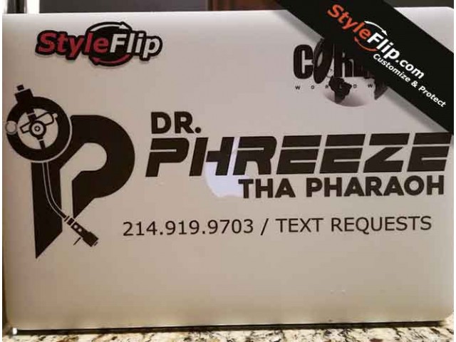 Apple MacBook Pro Decal StyleFlip Custom Print DJ Pharaoh