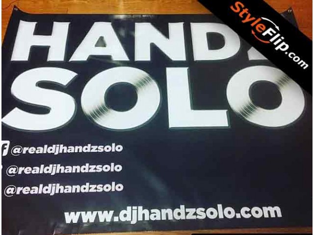 Banner DJ Handz Solo Simple Design Styleflip