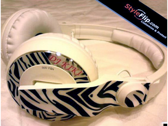 Beats By Dre Custom DJ Kiki Zabra Print Black And White