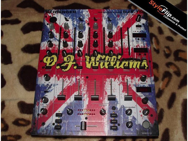 Behringer_DJX-750-Custom Decal Williams British flag