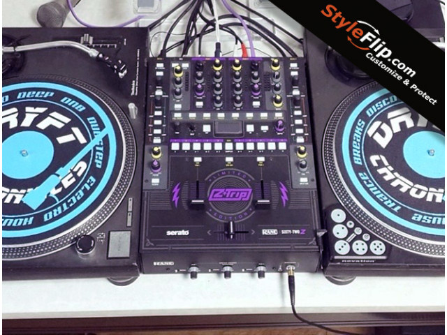 Blue White Text Black Styleflip Custom Slipmat