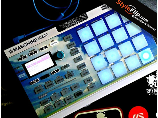 NI Maschine Mikro Custom Blue Sky Styleflip Skin Decal