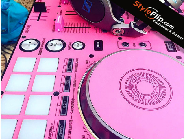 Custom Pioneer DDJ SR All Hot Pink Styleflip Skin