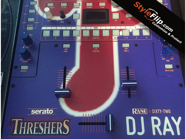 Custom Rane Sixty Two Styleflip Custom Blue Skin By DJ RAY