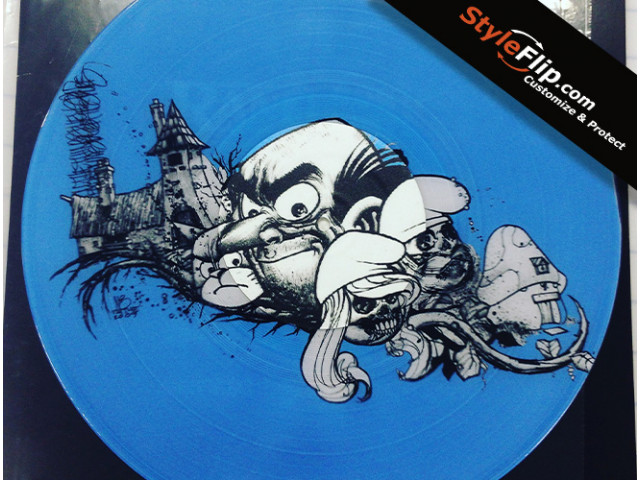 Custom Serato Control Vinyl Blur Smurf World Design