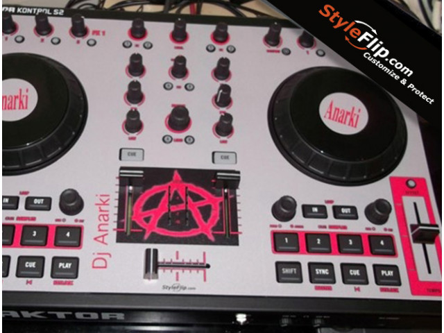Custom Traktor Kontrol S2 White And Pink DJ A Skin
