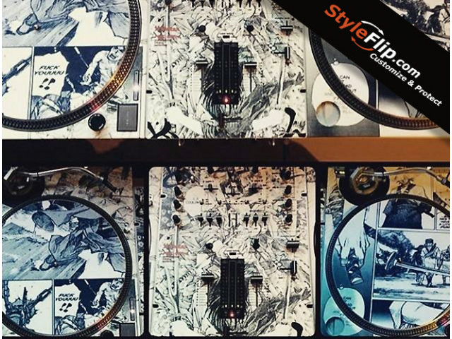 Customized Samurai Technics 1200 Turntable Skins
