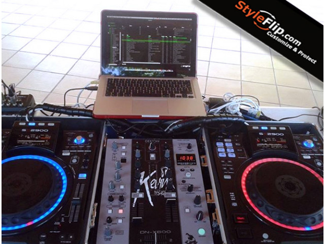 Denon DN-X600 Styleflip Black & Grey Custom Skin Decal