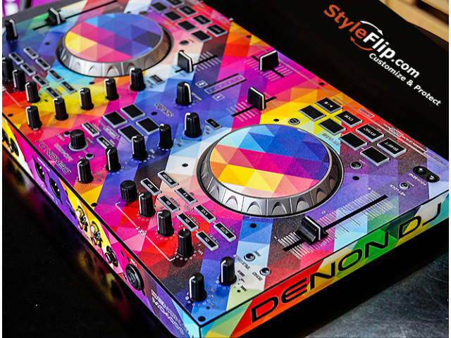 Denon MC 4000 Custom Colorful Pixated Styleflip Skin